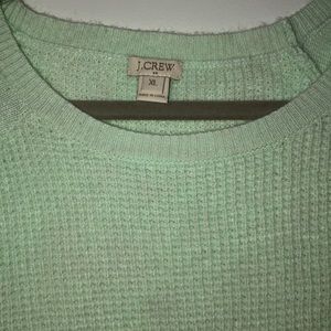 Brand new mint green waffle sweater